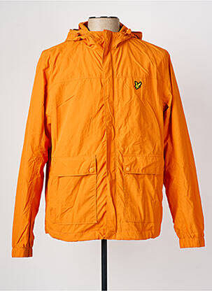 Jachetă vânt buzunare cu glugă portocalie LYLE & SCOTT bărbat