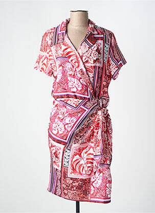 Rochie midi roz VINTAGE LOVE femeie