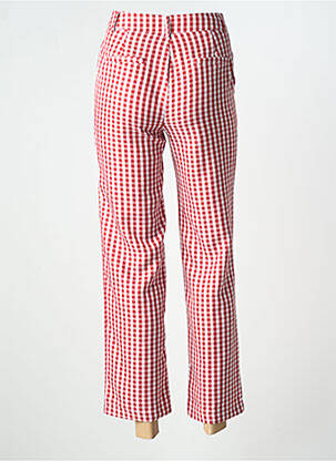 Pantalon 7/8 țesătură poplin mărime normală roșu MUSY MUSE femeie