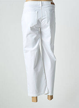 Pantalon 7/8 elasticitate mărime normală alb HAPPY femeie