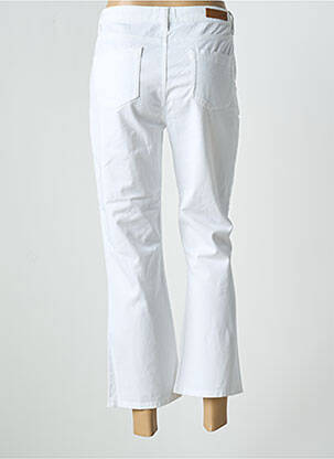 Pantalon 7/8 elasticitate mărime normală alb HAPPY femeie
