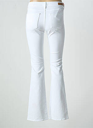 Pantalon drept elasticitate mărime normală alb HAPPY femeie