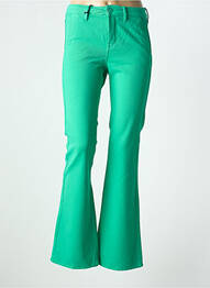Pantalon evazat elasticitate mărime normală verde HAPPY femeie
