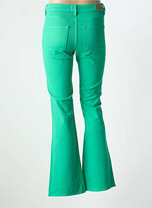 Pantalon evazat elasticitate mărime normală verde HAPPY femeie