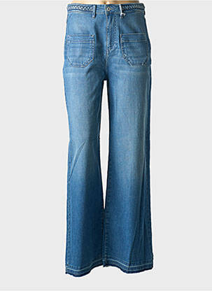 Blugi cu croială largă albastru HAPPY femeie