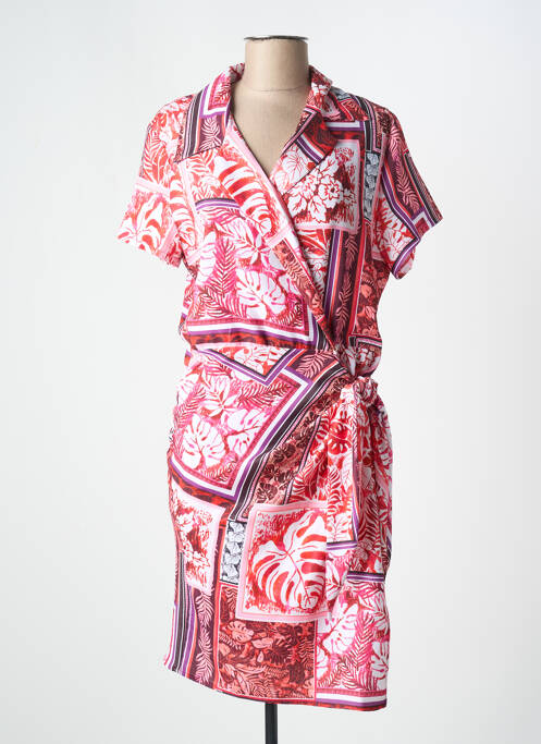 Rochie midi roz VINTAGE LOVE femeie