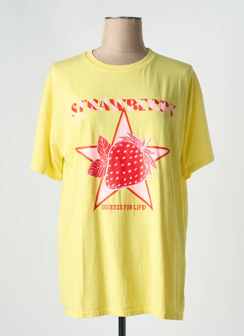 Tricou galben CIAO MILANO femeie