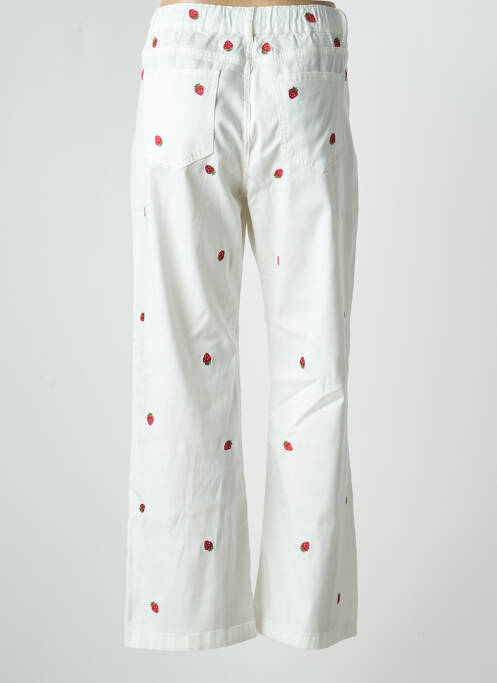 Pantalon drept alb ONADO femeie