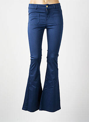 Pantalon evazat talie joasă talie joasă albastru MY TWIN femeie