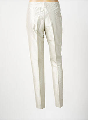 Pantalon slim buzunare talie înaltă gri LUNA 24 femeie