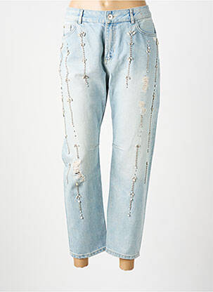 Blugi cu croială dreaptă albastru MY TWIN femeie