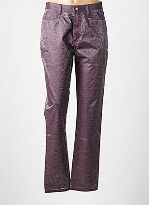 Pantalon drept elasticitate mărime normală violet MONTANA femeie