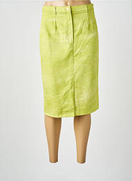 Fustă midi talie cu cleme verde GOTHIC femme