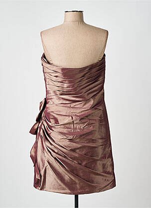Rochie scurtă fără mâneci fără mâneci maro FASHION NEW YORK femeie