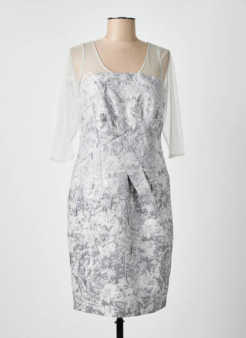 Rochie midi gri CARLA RUIZ femeie