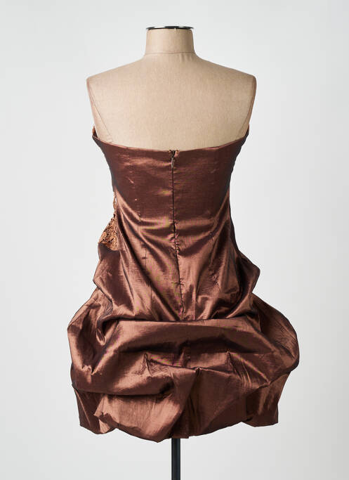 Rochie scurtă maro FLOWER BY CHARM'S femeie