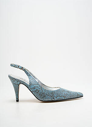 Pantofi cu toc albastru PALAZZI femeie