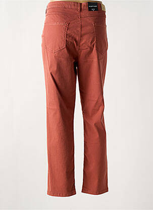 Pantalon 7/8 țesătură poplin mărime normală portocalie BRUNO SAINT HILAIRE femeie
