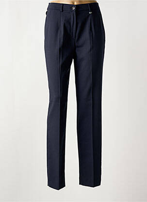 Pantalon slim buzunare talie înaltă albastru BRUNO SAINT HILAIRE femme