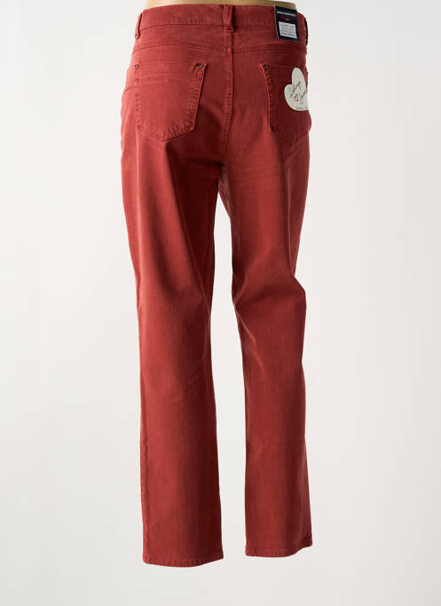 Blugi cu croială slim portocaliu ANNA MONTANA femeie