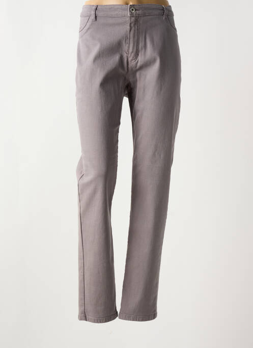 Blugi cu croială dreaptă gri BRUNO SAINT HILAIRE femeie