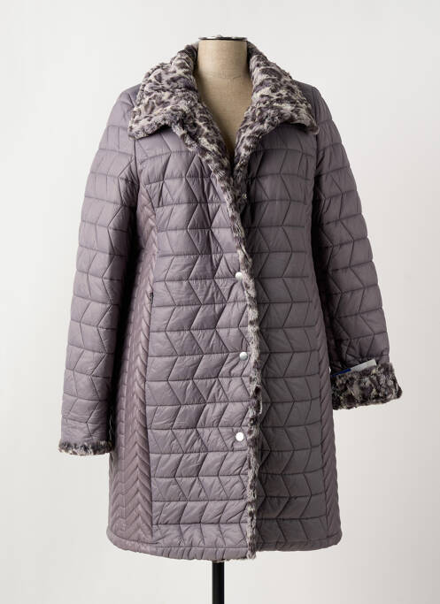 Geacă matlasată gri FASHION femeie