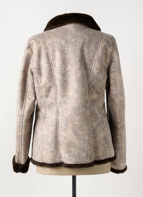 Palton scurt bej FASHION S.A femeie