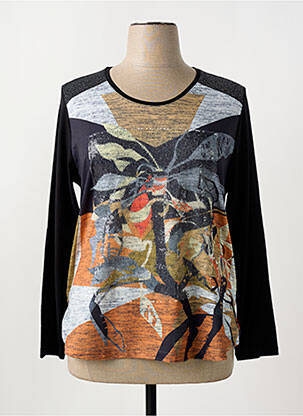 Tricou mâneci lungi mâneci lungi negru FRANCE RIVOIRE femeie
