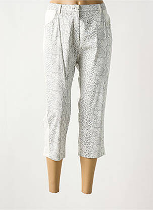 Pantalon trei sferturi alb FRANCE RIVOIRE femeie