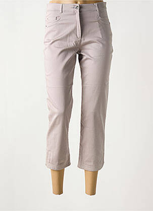 Pantalon trei sferturi gri CHRISTINE LAURE femeie