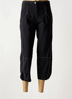 Pantalon trei sferturi negru CHRISTINE LAURE femeie