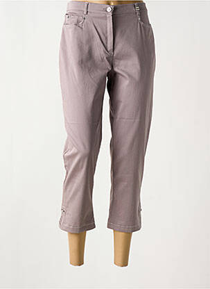 Pantalon trei sferturi maro CHRISTINE LAURE femeie