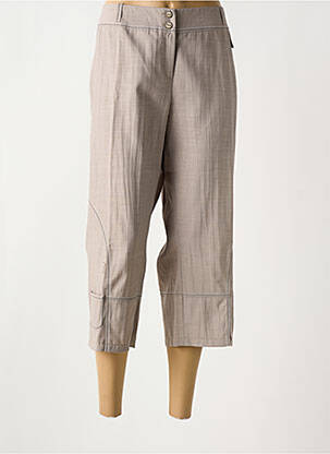 Pantalon trei sferturi croială dreaptă mărime normală maro FRANCE RIVOIRE femme