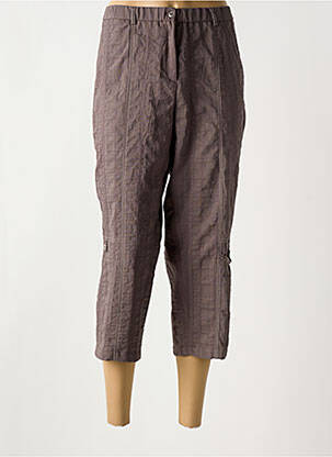 Pantalon trei sferturi maro FRANCE RIVOIRE femeie