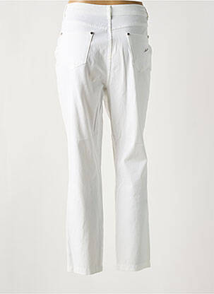 Pantalon 7/8 elasticitate mărime normală alb MARBLE femeie