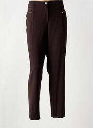 Pantalon drept elasticitate mărime normală maro CHRISTINE LAURE femme
