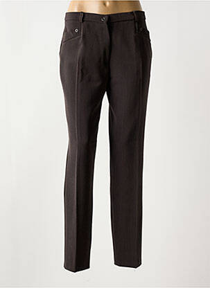 Pantalon slim elasticitate mărime normală maro CHRISTINE LAURE femeie
