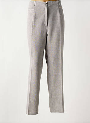 Pantalon drept gri CHRISTINE LAURE femeie