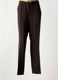 Pantalon drept țesătură crep mărime normală maro QUATTRO femme