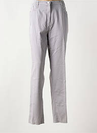 Pantalon drept elasticitate mărime normală gri CHRISTINE LAURE femme