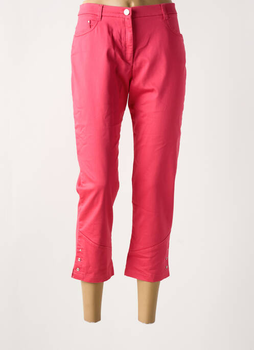 Pantalon trei sferturi roz CHRISTINE LAURE femeie