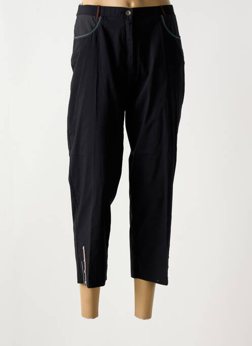 Pantalon trei sferturi negru CHRISTINE LAURE femeie