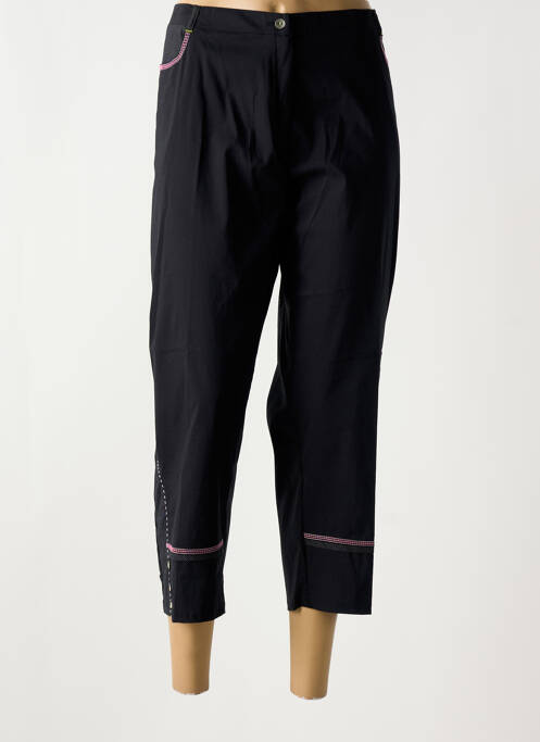 Pantalon trei sferturi negru CHRISTINE LAURE femeie