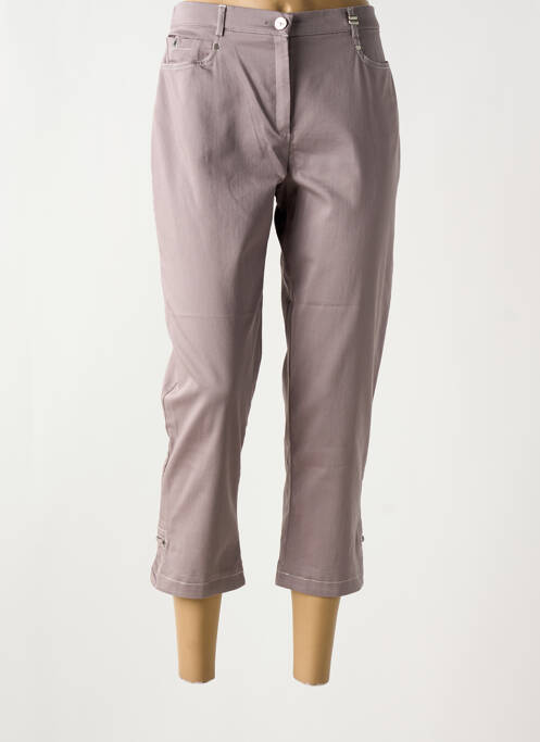 Pantalon trei sferturi maro CHRISTINE LAURE femeie