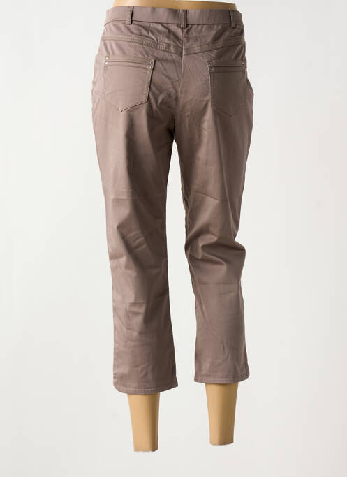 Pantalon trei sferturi maro CHRISTINE LAURE femeie