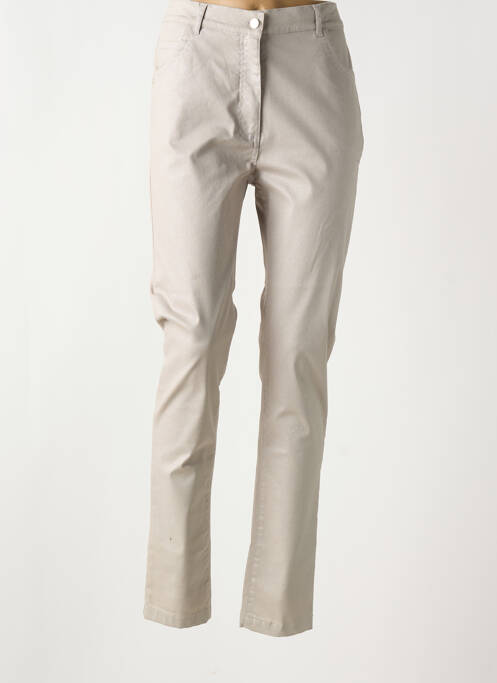 Pantalon slim bej GRIFFON femeie