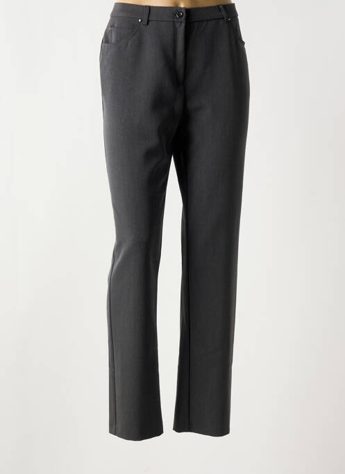 Pantalon drept gri CHRISTINE LAURE femeie