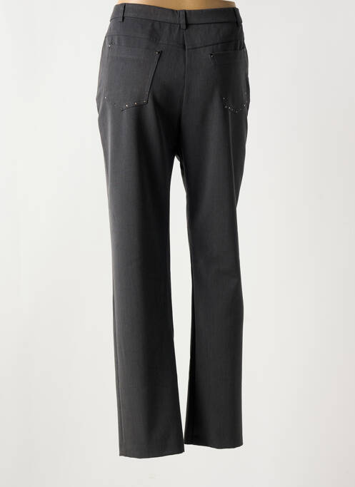Pantalon drept gri CHRISTINE LAURE femeie