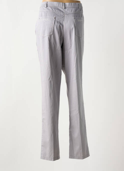 Pantalon drept elasticitate mărime normală gri CHRISTINE LAURE femme