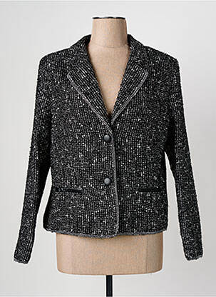 Sacou buzunare negru CHRISTINE LAURE femeie